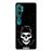 Capa Hapdey para Xiaomi Mi Note 10 - Note 10 Pro - CC9 Pro | Silicone Flexível em TPU | Design Crânio - escuro é bom - Transparente_0
