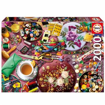Puzzle Educa A Mesa de Costura | 2000 Peças - 1