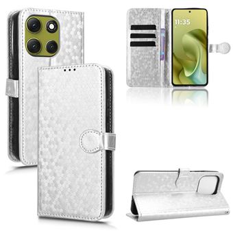 Capa FOXDOCK para Motorola Moto G86 5G | Fecho Magnético | TPU Macio | Compartimentos para Cartões | Prata - 1