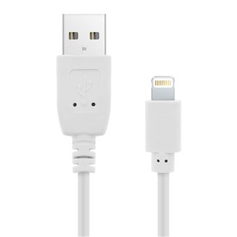 Cabo USB Avizar para iPhone iPad iPod | Carga e Sincronização Rápida 2.0 1,2m - Branco - 1