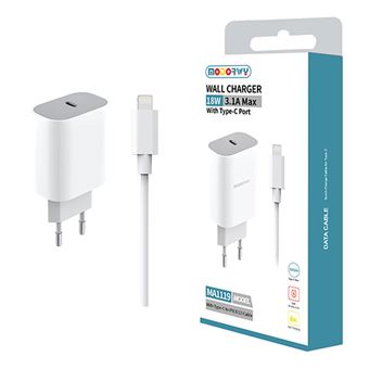 Carregador com Entrada Type-C MODORWY MA1119 - Branco - 1