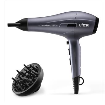 Secador de Cabelo Ufesa X-treme Boost | 1800 W | Cinzento - 1