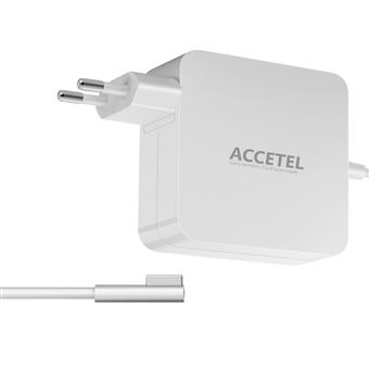 Carregador de Portátil Accetel PCA-118 para Apple Macbook | 16.5V | 3.65A | 60W | Type-L | Branco - 1