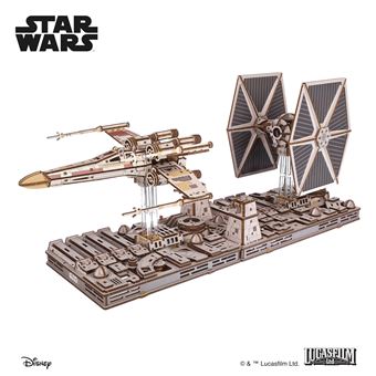 Puzzle 3D Ugears X-Wing de Luke Skywalker™ | Madeira - 1