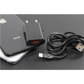 Carregador One+ 2A 220V Preto + Cabo One+ para Apple iPhone 11 Pro 2A 220V Preto - 1