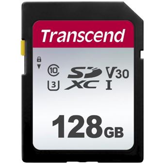 Cartão de Memória Transcend 128GB, UHS-I, SD | Preto - 1