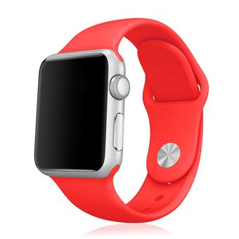 Bracelete de Silicone DAM Compatível com Apple Watch 42/44/45/49mm | Tamanho S/M - Vermelho - 1