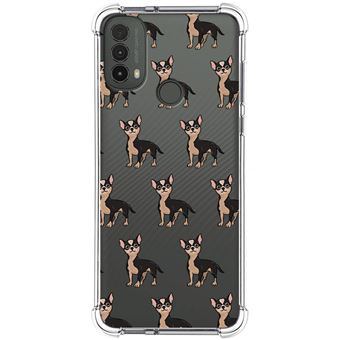 Capa Tumundosmartphone de silicone anti-choque para Motorola Moto E40 design Cães 11 desenhos - 1