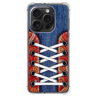 Capa Tumundosmartphone de silicone anti-choque para iPhone 15 Pro (6.1) design Tênis 11 desenhos - 1