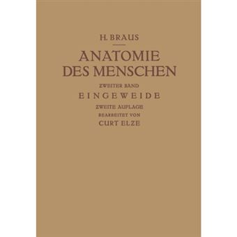Anatomie Des Menschen - Ein Lehrbuch Fur Studierende Und Arzte - Paperback / softback - 0 - 1