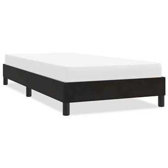 Estrutura de cama sem colchão vidaXL |  preto 80x220 cm | Veludo - 1