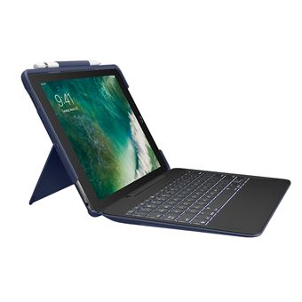 Teclado para Dispositivos Móveis Logitech Slim Combo | Azul - 1