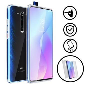 Capa Avizar para Xiaomi Mi 9T 360ª de Silicone e Policarbonato Transparente - 1