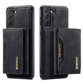Capa magunivers PU DG.MING magnético, à prova de choque, suporta carregamento sem fio preto para Samsung Galaxy S22 5G - 1