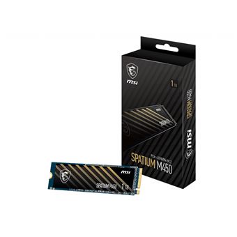 Disco SSD MSI SPATIUM M450 PCIe 4.0 NVMe M.2 1TB | 1 TB - 1