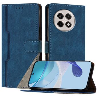Capa FOXDOCK para OnePlus 13R | Fecho Magnético | Pele TPU Macia | 3 Compartimentos para Cartões | Função de Suporte | Azul - 1
