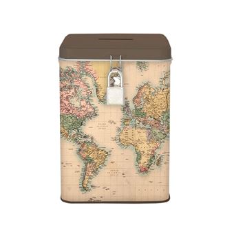 Mealheiro com Cadeado I-Total Let'S Travel The World Metalico Xl2016 - 1