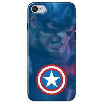 Capa Personalizada MakeUCase para iPhone 7 Capitão América SH01 Transparente