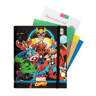 Pasta Com Recheio 4 Aneis Marvel Comics Avengers