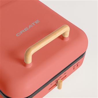 Grill Multifunções CREATE STONE STUDIO PRO | Abertura de 180º | Terracota - 1