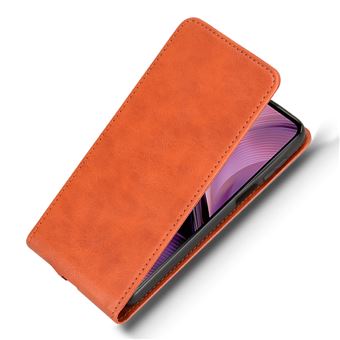Capa FOXDOCK para Motorola Moto G55 5G | Interior em PU | Compartimento para Cartões | Castanho - 1