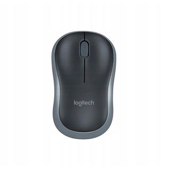 Rato sem Fios Logitech M186 | Sensor Ótico - Cinza/Preto - 1