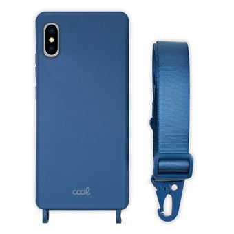 Capa traseira para iPhone X / iPhone XS COOL TAPE com fita em Azul - 1