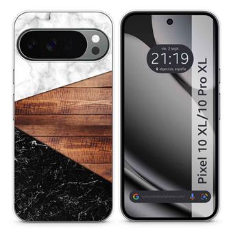 Capa Tumundosmartphone de Silicone para Google Pixel 10 Pro Xl 5G com Estampa de Mármore 11 Padrões - 1