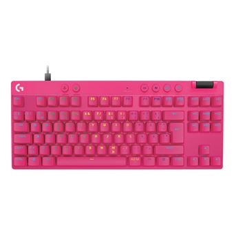 Teclado Gaming com Fios Logitech G PRO X TKL RAPID | Idioma: Nórdico | Rosa - 1