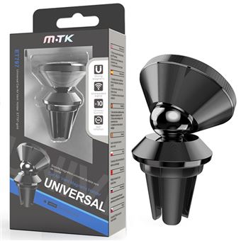 Suporte Telemóvel e GPS Universal Magnético para Automóvel M.TK ET797 - Preto - 1