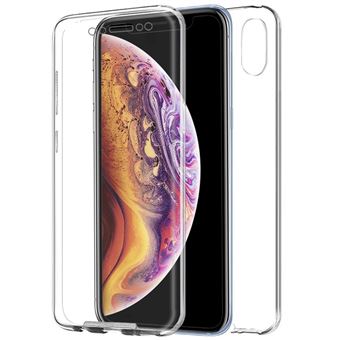 Capa Livro COOL em Silicone para 3D iPhone XS Max Transparente Frontal + Traseira - 1
