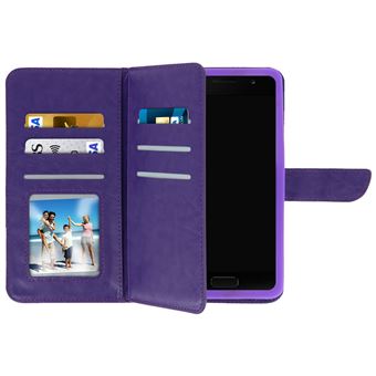 Capa Protetora Avizar para Smartphone | Universal | Carteira 6 Porta-Cartão | Tamanho 3XL - Violeta - 1