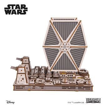 Puzzle 3D Ugears Caça TIE™ | Madeira - 1