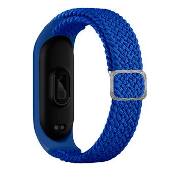 Bracelete Phonecare Braided NylonSense com Fivela Ajustável para Xiaomi Mi Band 5 / Mi Smart Band 5 - Azul Escuro - 1