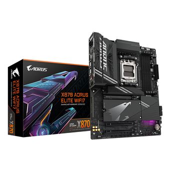 Motherboard GIGABYTE X870 AORUS ELITE WIFI7 | Preto - 1