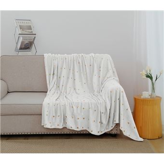 Cobertor com amor estampado BOD HOME |  branco 220x240cm - 1