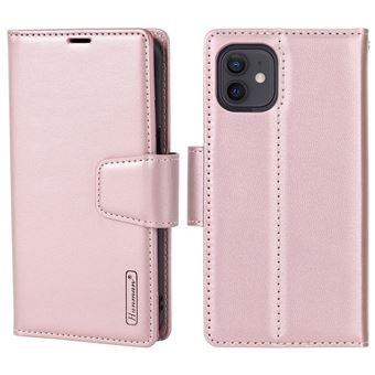Capa PU magnético com apoio Magunivers para iPhone 12/12 Pro 6.1'' - ouro rosa - 1