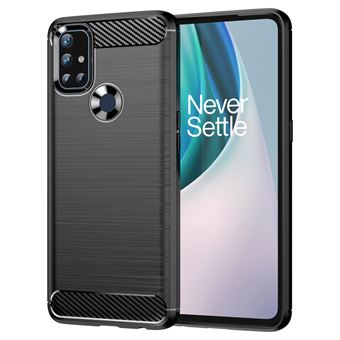 Capa e TPU almofada de ar, textura de fibra de carbono, superfície escovada, preto Magunivers para OnePlus Nord N10 5G - 1