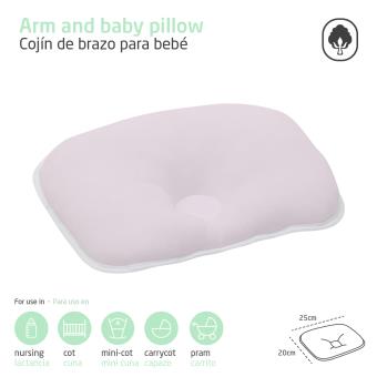 Almofada Para O Braço Liso E 25X20 Cm Rosa - 1