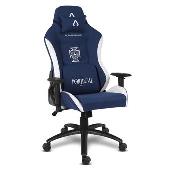 Cadeira Gaming Alpha Gamer Portugal 24 | Azul / Branco - 1