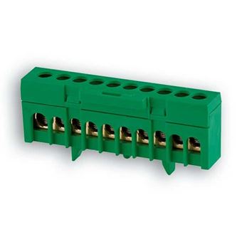 Barramento Isolado Terra Quitérios | 10F | 1x25+9x16 | Verde - 1