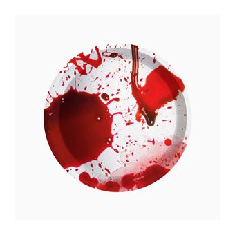 Pratos rasos de refeição em cartão Sangue OHYEAH! Halloween | 23cm | 6 Unidades - 1