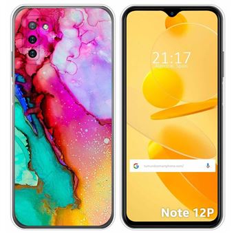 Capa Tumundosmartphone de silicone para Ulefone Note 12P design de mármore 15 desenhos - 1