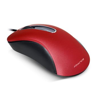 Rato com Fios ADVANCE Shape 3D | 1000 DPI | Vermelho - 1