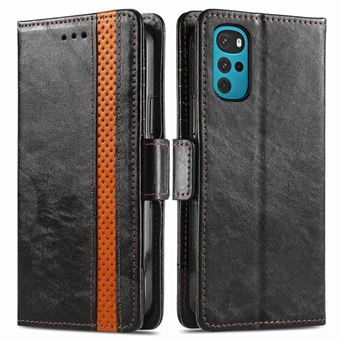 Capa PU CASENEO Função de bloqueio de RFID, à prova de queda com apoio para Motorola Moto G22/E32 4G/E32s 4G - preto - 1