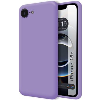 Capa TUMUNDOSMARTPHONE de silicone líquido ultramacio para iPhone 16e (6.1) | Roxo - 1