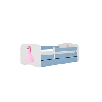 Cama 140 x 70 cm Kocot Kids com gaveta e colchão BabyDreams Princess Blue - 1