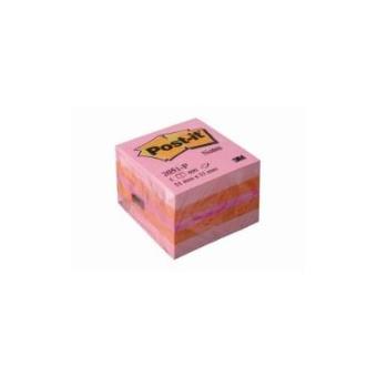 Bloco de Notas Autocolante Post-It 2051-P | Laranja, Rosa, Amarelo - 1