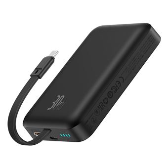 Power Bank Baseus MAGSAFE MINI TYPE-C KABLOLU WIRELESS POWERBANK 10.000 MAH 30W SIYAH | 10000 mAh | Preto - 1