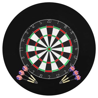 Alvo Profissional vidaXL em Sisal com 6 Dardos e uma Base para Alvo - 1